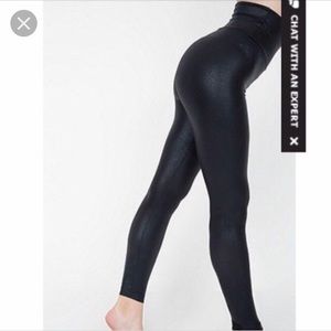 High waisted black leggings American Apparel